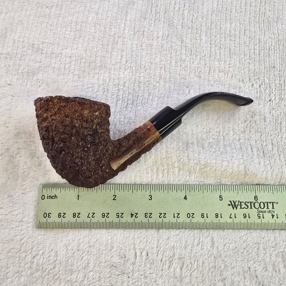 Don Carlos Fatta a Mano in Italia Dublin Bent Saddle Stem Briar Estate Pipe